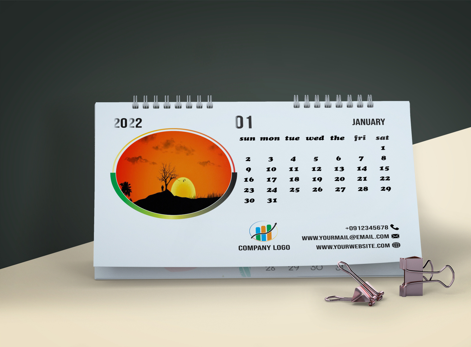 desk calender by Md Bodrudduza Zulfiker on Dribbble