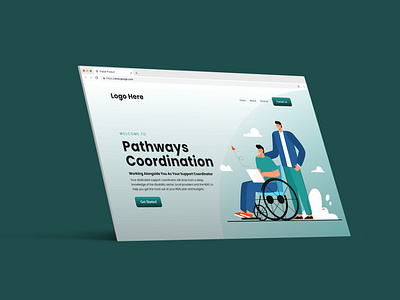 NDIS Support Coordination Web Ui Design branding graphic design landing page logo ui ux web design