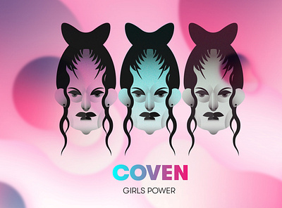 COVEN. Girls powe. 2021. branding design illustration vector