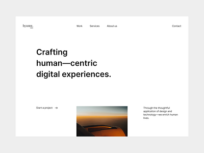 Hyumn Labs - Website digital agency figma ui design web design website