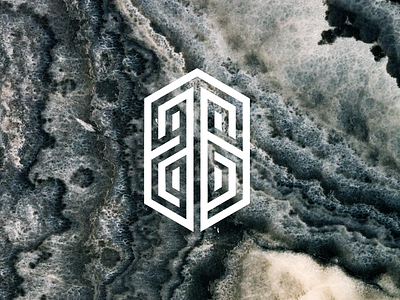 Personal Mark branding full sail geometric granite icon logo marble mark personal brand photography student vector