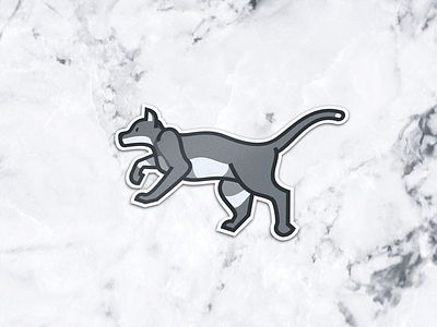 Cat Stickers!!! animals cat free stickers giveaway grey illustration marble mark rebound sticker sticker mule vector