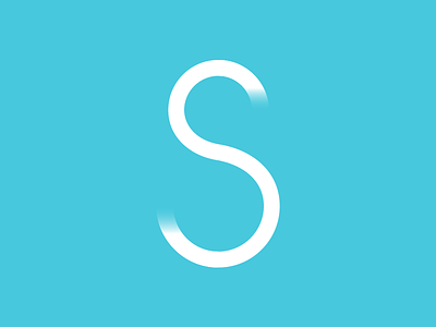 S 8 blue font gradient illustration letter letterform logo mark s typography vector