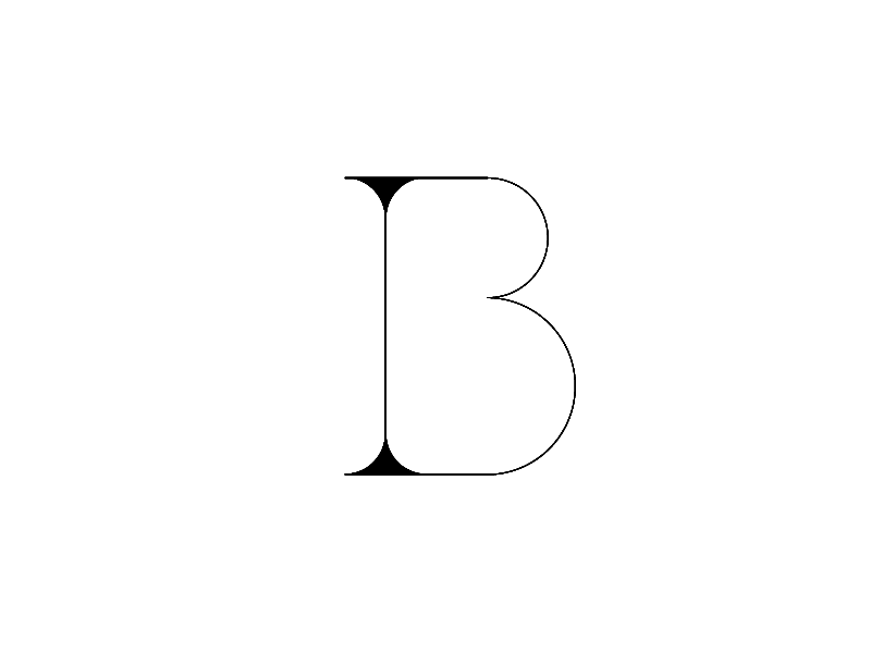 b depth 3d animation black depth gif illustration letterform mark type typography vector white