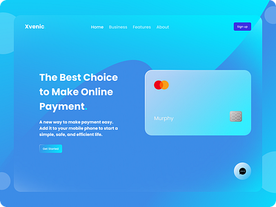 Xvenic Online Payment - Landing Page animation banking landing page branding design design landing page glassmorphism glassmorphism design graphic design icon landing page landing page design online payment online payment landing page ui ui design ux web web design website design