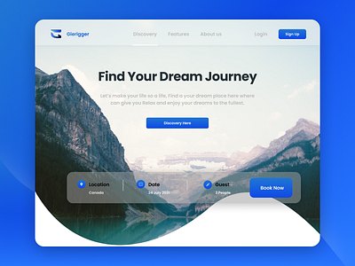 Travel Landing Page animation branding design design landing page graphic design icon landing page landing page design logo travel travel design travel landing page ui ux vector web design