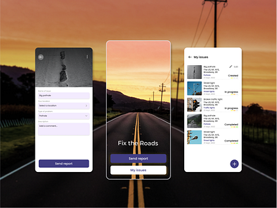 Mobile app - fix the roads