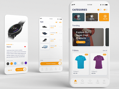 Ecommerce Mobile App Design adobe xd app design design ecommerce app graphic design mobile app template ui ui design uiux user interface