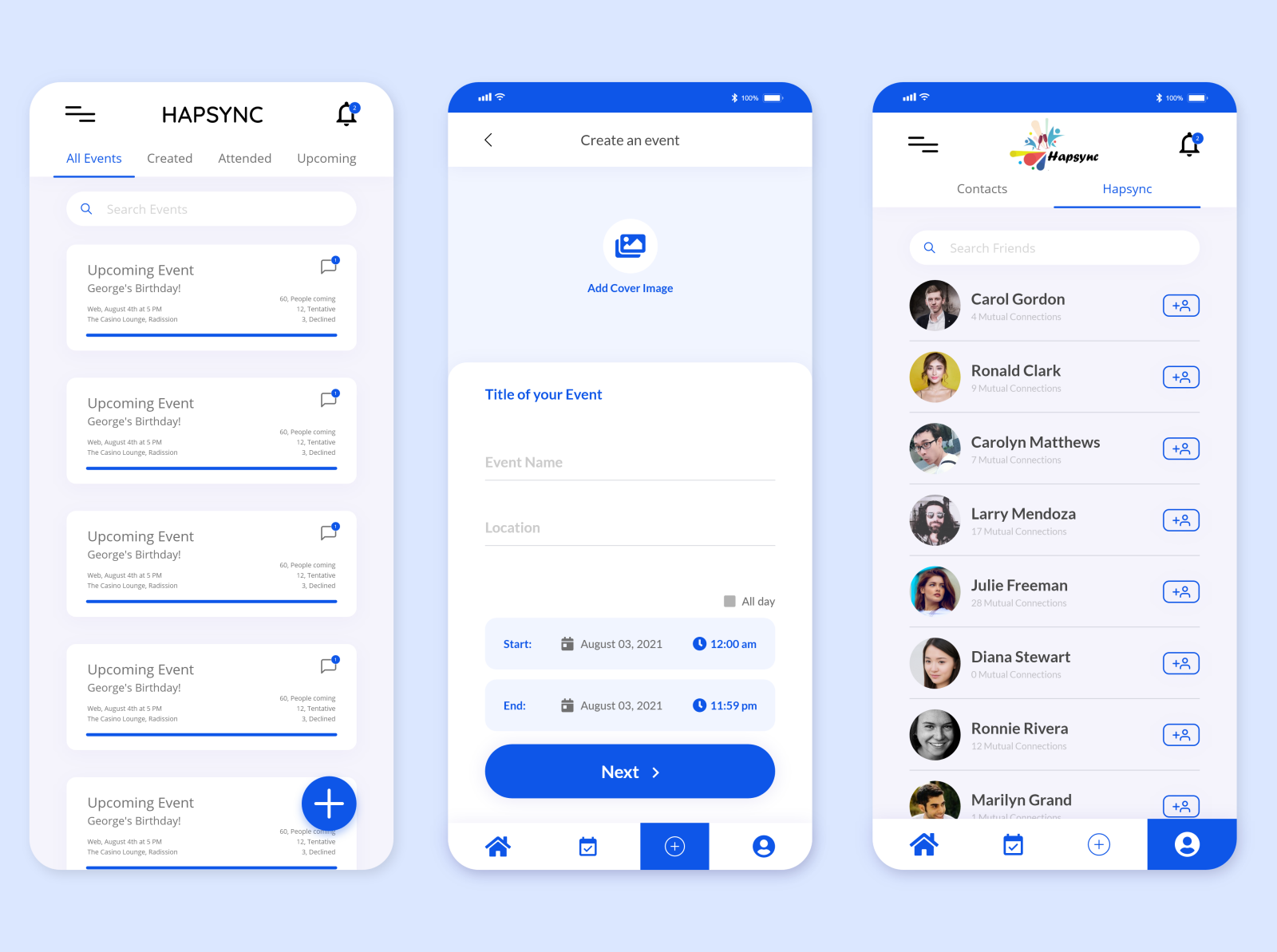 Event App UI by Md Nazmul Hossain on Dribbble