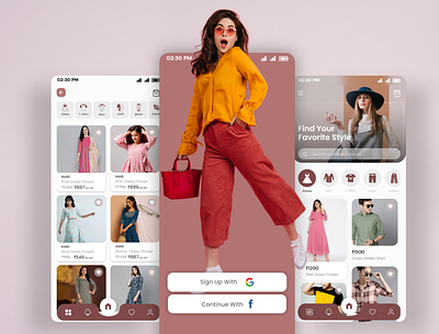 Fashion Ecommerce App app branding clothing ecommerce fashionecommerce graphic design illustration shopping