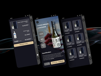 Liquor Delivery App app design ecommerce graphic design liquorapp liquordeliveryapp mobileappdevelopment sincommerce ui ux vector