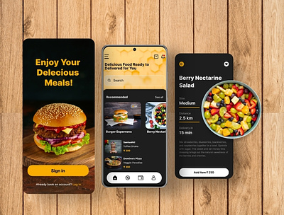 Food Delivery App app applayout branding fooddelivery graphic design illustration mobileapp onlinefooddelivery ui ux vector