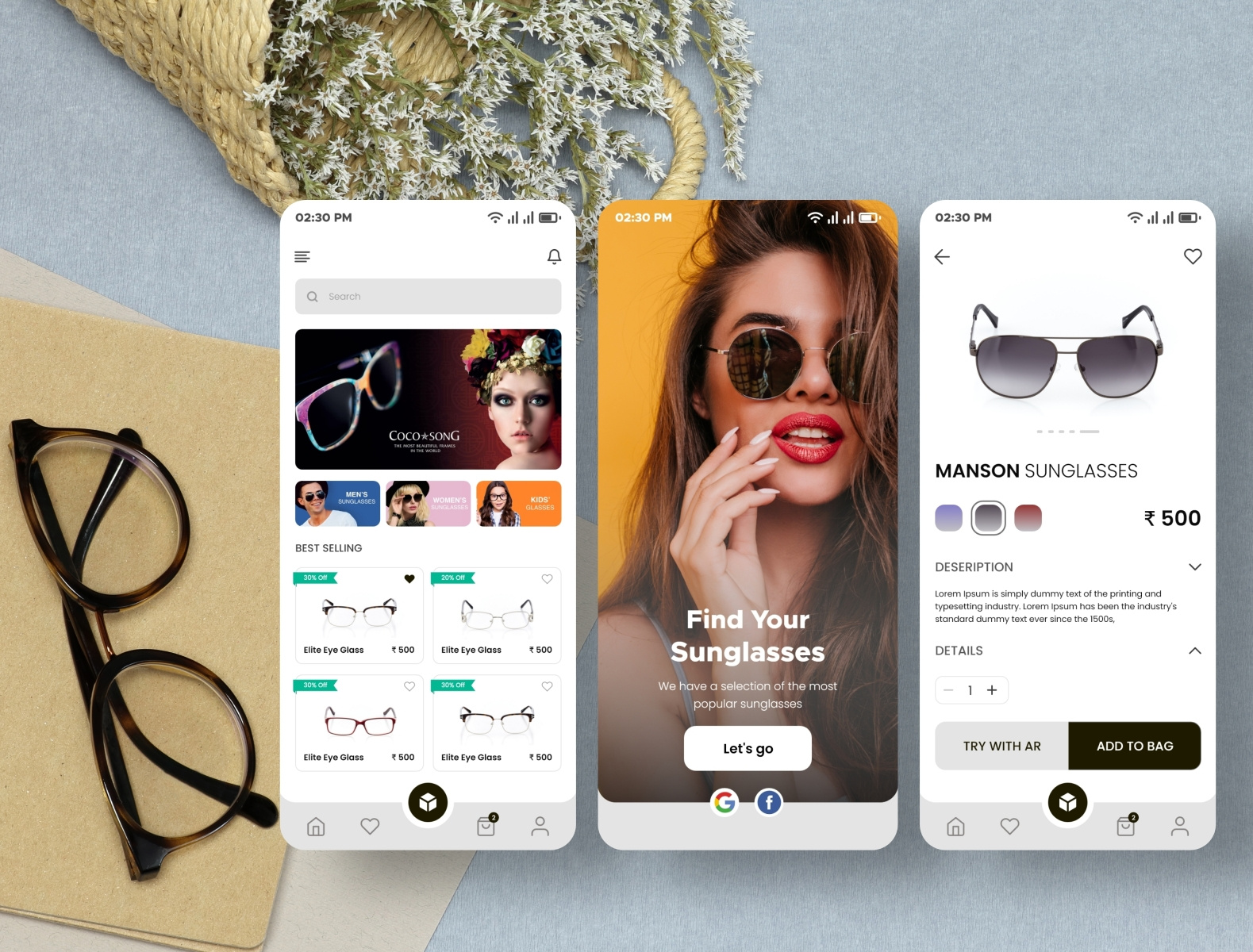 Eyewear App by Hashtechy Technologies Private Limited on Dribbble
