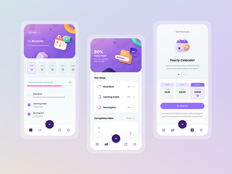 Habit Tracker App by Hafid Fachrudin on Dribbble