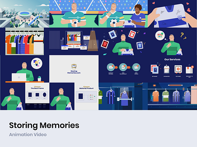 Storing Memories - Animation Video 2d animation after effect animation branding figma graphic design hafidfach illustration inspiration motion motion graphics vector