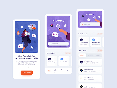 Exploration - Remote Jobs App by Hafid Fachrudin on Dribbble