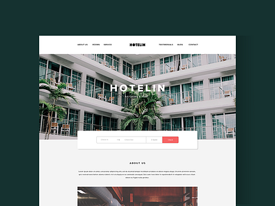 Hotelin - Free Psd Website