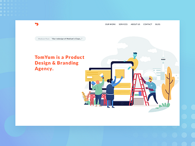 Teamwork design illustration sketch studio vector website