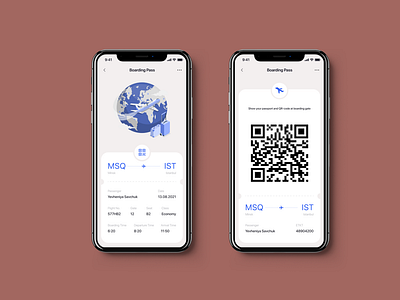 Boarding Pass for DailyUI challenge