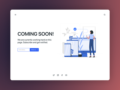 Coming Soon for DailyUI challenge