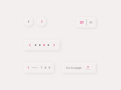 Pagination for DailyUI Challenge