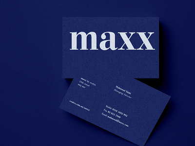 Maxx Studio branding busien business card design graphic design logo