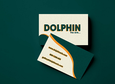 Dolphin The Arts Branding branding business business card design graphic design i illustration logo vector