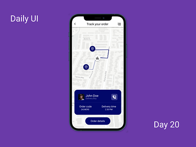 Daily UI:20- Location Tracker dailyui ui