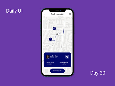 Daily UI:20- Location Tracker