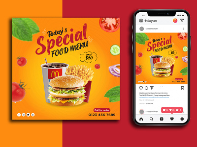 BURGER SOCIAL MEDIA POST / BANNER DESIGN