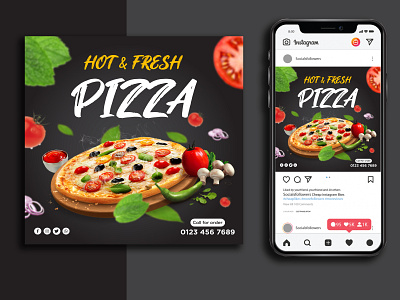 PIZZA SOCIAL MEDIA POST / BANNER DESIGN