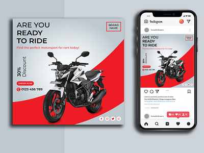 BIKE SOCIAL MEDIA POST / BANNER DESIGN