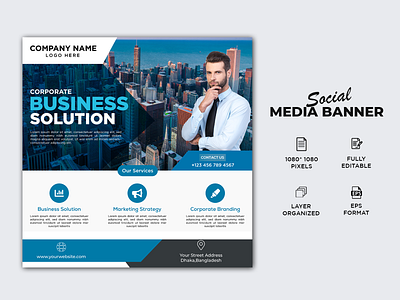 Corporate Social Media Post/Banner Design