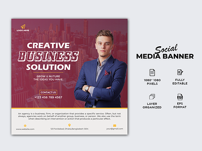 corporate social media banner design advertising banner ad banner template banners business marketing social company cover creative digital marketing agency flyer graphic modern professional template vector web banner website