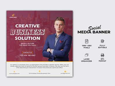 corporate social media banner design