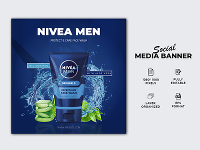 Facewash Social Media Post Design branding design facebook ads facebook banner facebook post design facewash instagram post instagram template post design promotion banner social media social media banner social media design social media post trendy ui ux