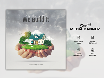 Home sale real estate social media post design banner ad banner design branding creative design design facebook facebook post design graphic design home sale instagram banner instagram post minimal real estate real estate agency real estate banner real estate branding typography