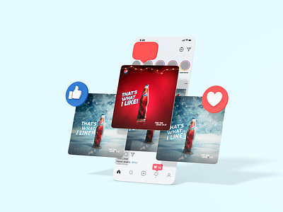 Pepsi Social media Design ads advertisement banner ads banner design branding creative design facebook ads graphicdesign instagram instagram post manipulation pepsi pepsico photo manipulation photoshop post design promotional design social media design typography