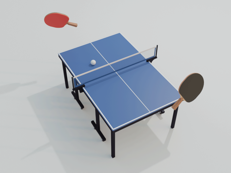 Ping pong 3d blender pingpong sport