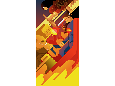 Dawn Of Justice (Fanart) batman character comic illustration superman wonder woman