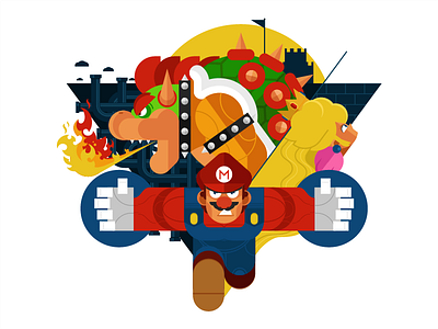 Mario character game illustration