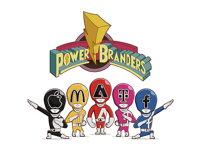 Power Branders adobe illustrator adobeillustrator character design draw flat illustration illustrator poster vector