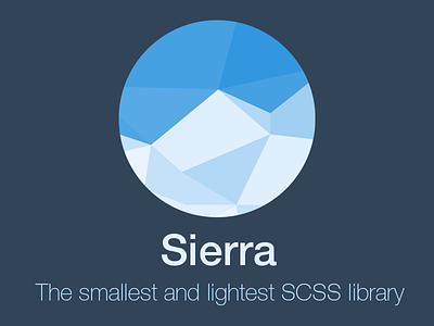 Sierra scss library frontend github logo polygonal repository sass scss sierra website