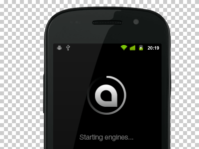 Loading for Android app android androidzoom app black grey loader loading mobile samsung