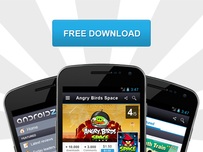 Landing page for android mobile users android app blue button download landing mobile nexus page rising samsung