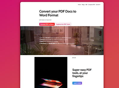 PDF Converter Website made on WordPress css custom wordpress online store shopify web design website wordpress
