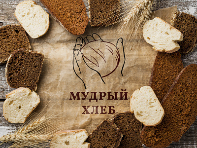 Wise Bread Logo bread craft design logo