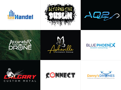 Text based Portfolios 2 branding design graphic design logo typography vector