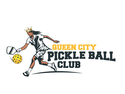 Illustrative Pickle Ball Logo branding design graphic design illustration logo vector
