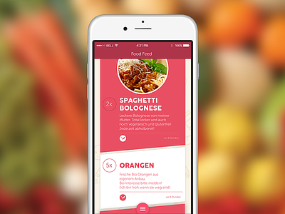 Food Sharing App app food
